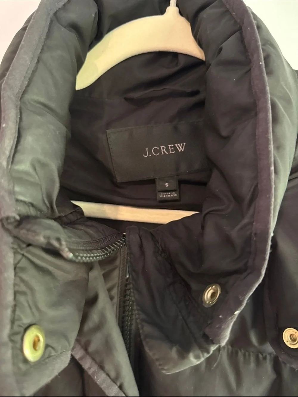 Women's JCrewBlack Puffer Coat with Hood
